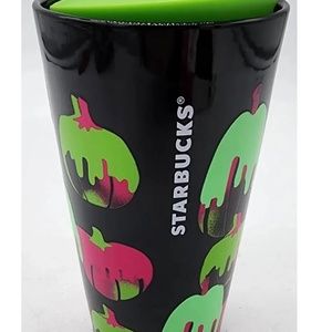 Starbucks Fall 2023 Halloween Pumpkins Ceramic Tumbler Glow In The Dark